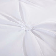 White Pintuck Cloud Comforter Quilted Doona Set