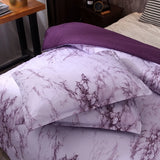 Purple Marble Whisper Comforter Quilted Doona Set