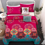Charming Autumn Warm Plush 3 Pc Bedspread & Pillow Cover Set