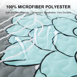 Luxurious Soft matty floral 3 Pc Bedspread & Pillow Cover Set