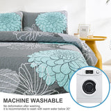 Luxurious Soft matty floral 3 Pc Bedspread & Pillow Cover Set