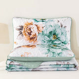 Rustic Farmhouse Chic floral Cozy 3 Pc Bedspread & Pillow Cover Set