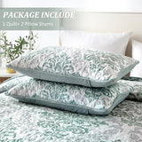 Minimalist Sleek Textured 3 Pc Bedspread & Pillow Cover Set