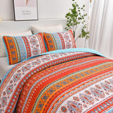 Serene boho peony Plush 3 Pc Bedspread & Pillow Cover Set