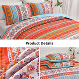 Serene boho peony Plush 3 Pc Bedspread & Pillow Cover Set