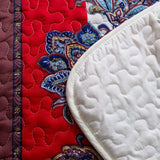 Rusty Boho floral Chic 3 Pc Bedspread & Pillow Cover Set