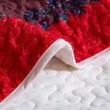 Rusty Boho floral Chic 3 Pc Bedspread & Pillow Cover Set