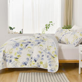 Regal Orchid Bloom 3 Pc Bedspread & Pillow Cover Set