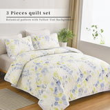 Regal Orchid Bloom 3 Pc Bedspread & Pillow Cover Set