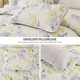 Regal Orchid Bloom 3 Pc Bedspread & Pillow Cover Set