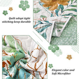 Serene green Blossom Cozy 3 Pc Bedspread & Pillow Cover Set