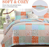 Delicate Lace Blossom Soft 3 Pc Bedspread & Pillow Cover Set