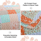 Delicate Lace Blossom Soft 3 Pc Bedspread & Pillow Cover Set