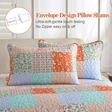 Delicate Lace Blossom Soft 3 Pc Bedspread & Pillow Cover Set