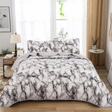 Marble Whisper Lightweight 3 Pc Bedspread & Pillow Cover Set