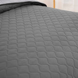 Plain Soft 3 Pc Bedspread & Pillow Cover Set