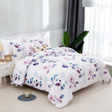 Elegant Floral Cozy Soft 3 Pc Comforter & Pillow Cover Set