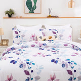 Elegant Floral Cozy Soft 3 Pc Comforter & Pillow Cover Set