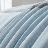 Floral Stripes Comforter Set, Queen/King Size, Stylish 3-Piece Bedding with Pillowcases