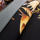 Soft Floral Leaf Comforter Set, Queen/King Size, Quilted Bedding with Pillowcases