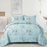 Heavenly Quilted coverlet and pillowcovers set: Cozy and Warm - Queen size