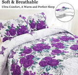 Eclectic Quilted coverlet and pillowcovers set: Add Unique Flair - Queen size