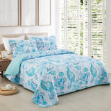Inviting Quilted bedspread and pillowcovers set: Ideal for All Seasons - Queen size
