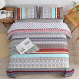 Ethereal Textured bloom 3 Pc Bedspread & Pillow Cover Set