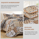 Enchanting Lace boho green Quilted 3 Pc Bedspread & Pillow Cover Set