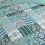 Exquisite Regal Purple 3 Pc Bedspread & Pillow Cover Set