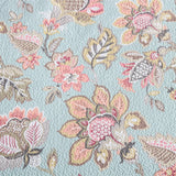 100% Cotton Blush Aqua Rosehaven Coverlet Bedspread Set