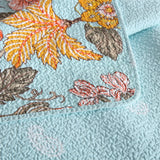 100% Cotton Golden Meadow Floral Coverlet Bedspread Set