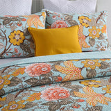 100% Cotton Golden Meadow Floral Coverlet Bedspread Set