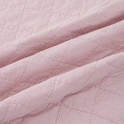 100% Cotton Embossed Pink Fringe Dream Coverlet Bedspread Set