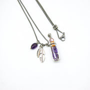 Gift Gox - Crystal Bottle (Amethyst) + Purify Oil Blend