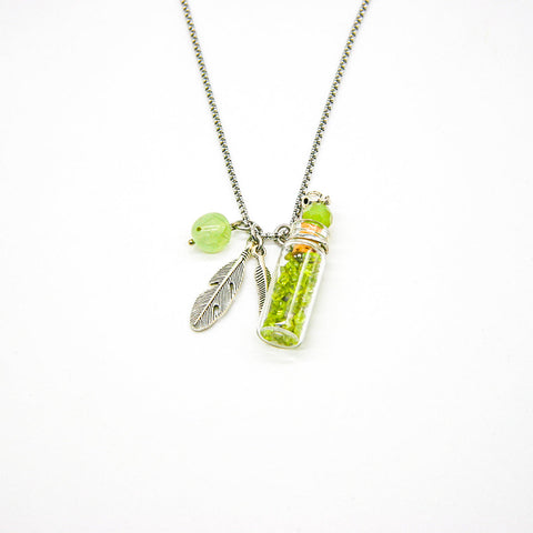 Gift Gox - Crystal Bottle (Green Calcite) + Purify Oil Blend
