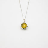 Gift Gox - Aroma Necklace White Gold - Planet Stellar Midnight (Golden dark blue) + Purify Oil Blend