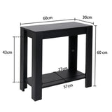 Darrahopens Furniture > Dining > Dining Tables Rustic 2Tiers Side Table Open Accent Table Bedside Storage Slim Coffee End Table