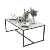 Darrahopens Furniture > Living Room > Side Tables Elegant Heavy Duty Stone Coffee & Side Table
