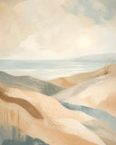Coastal Drift Stretched Canvas Wall Art - Portrait - 60W x 120H cm In Australia - Darrahopens