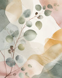 Eucalyptus Reverie Floating Frame Canvas Wall Art - Portrait - 60W x 80H cm - Natural Birch In Australia - Darrahopens