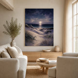 Moonlit Dunes Stretched Canvas Wall Art - Portrait - 60W x 120H cm In Australia - Darrahopens