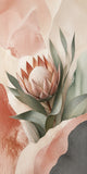 Protea Hush Stretched Canvas Wall Art - Portrait - 60W x 80H cm