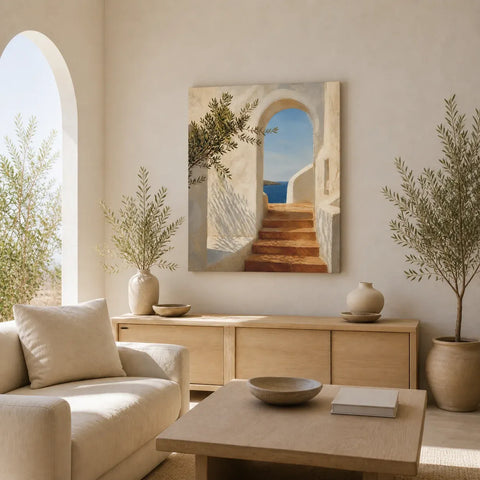 Sunlit Passage Stretched Canvas Wall Art - Portrait - 60W x 120H cm In Australia - Darrahopens