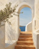 Sunlit Passage Stretched Canvas Wall Art - Portrait - 60W x 80H cm