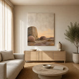 Stone and Sky Stretched Canvas Wall Art - Portrait - 60W x 120H cm In Australia - Darrahopens