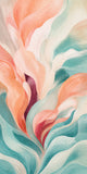 Tidal Bloom Stretched Canvas Wall Art - Portrait - 60W x 120H cm