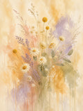 Wildflower Veil Stretched Canvas Wall Art - Portrait - 60W x 120H cm