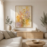 Wildflower Veil Floating Frame Canvas Wall Art - Portrait - 60W x 80H cm - White In Australia - Darrahopens