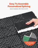 Interlocking Drainage Mat, 31 x 31 cm Modular Interlocking Cushion, 24 Pcs Splicing Drainage Mats, for Garage, Garden